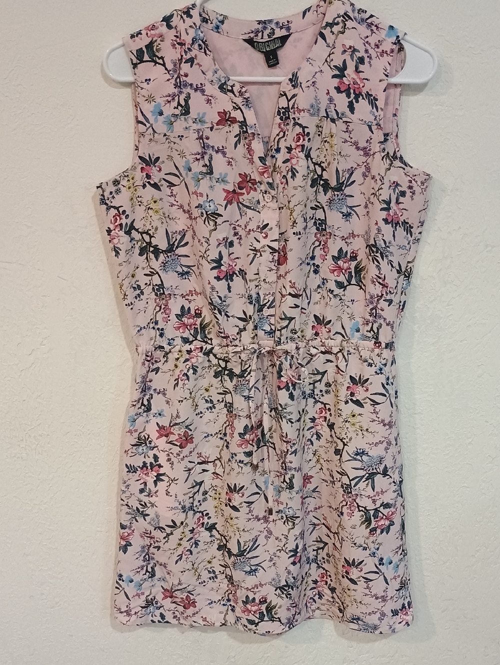 Nicole Miller Pink Floral Midi Dress
